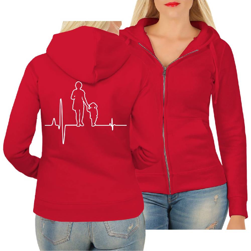 Spass Kostet Frauen Kapujacke Herzschlag Mama Tochter