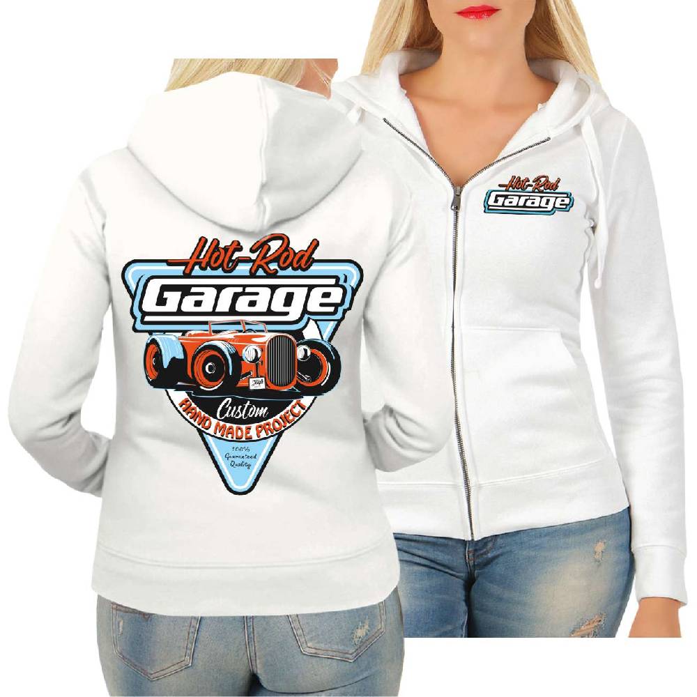 Spass Kostet Frauen Kapujacke Hot rod Garage Handmade Custom