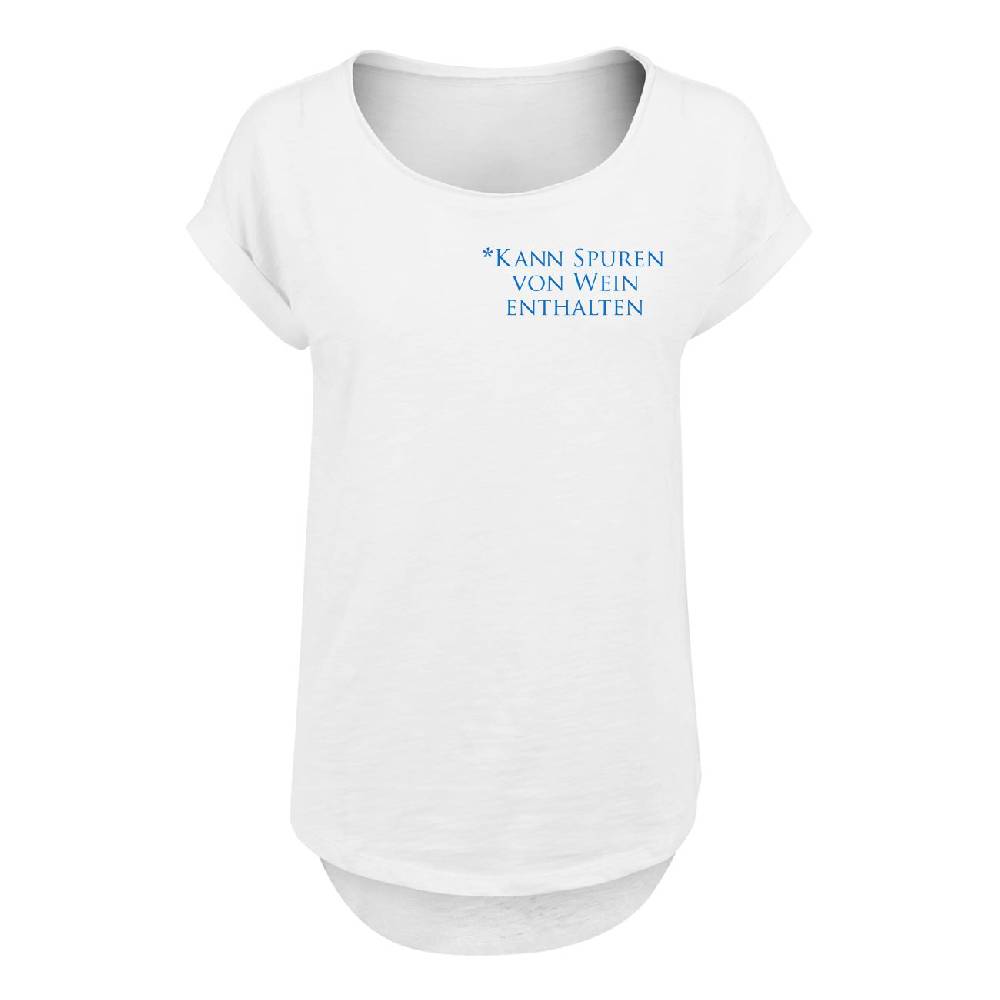 Spass Kostet Frauen Long Slub T-Shirt Kann Spuren von Wein enthalten