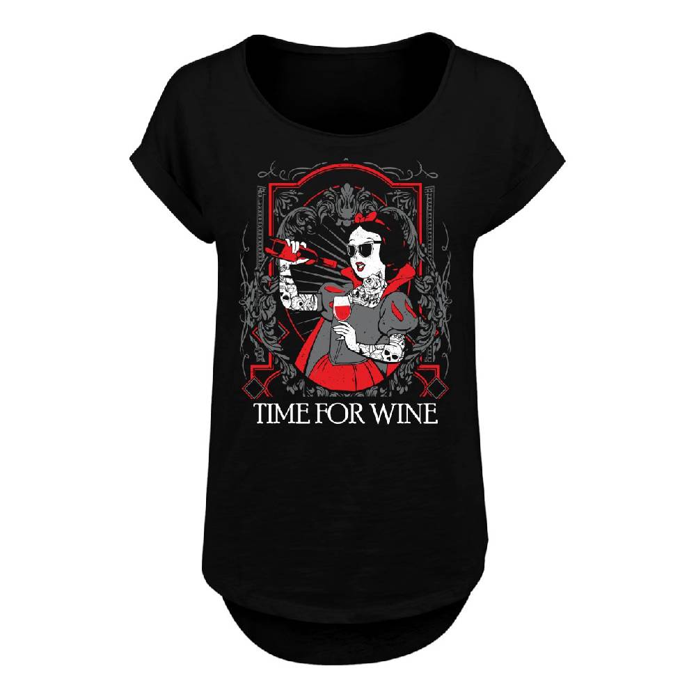 Spass Kostet Frauen Long Slub T-Shirt Time for Wine