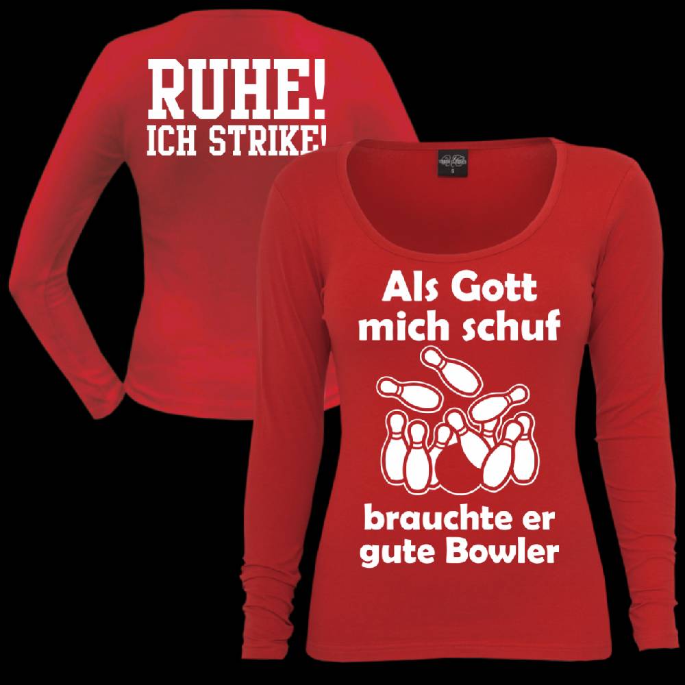 Spass Kostet Frauen Longsleeve Als Gott mich schuf - BOWLER