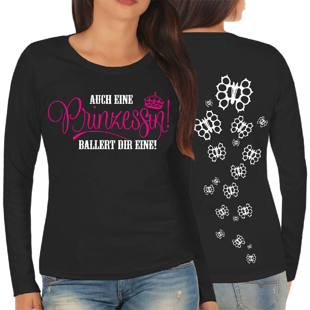Spass Kostet Frauen Longsleeve Auch eine Prinzessin ballert dir mal eine