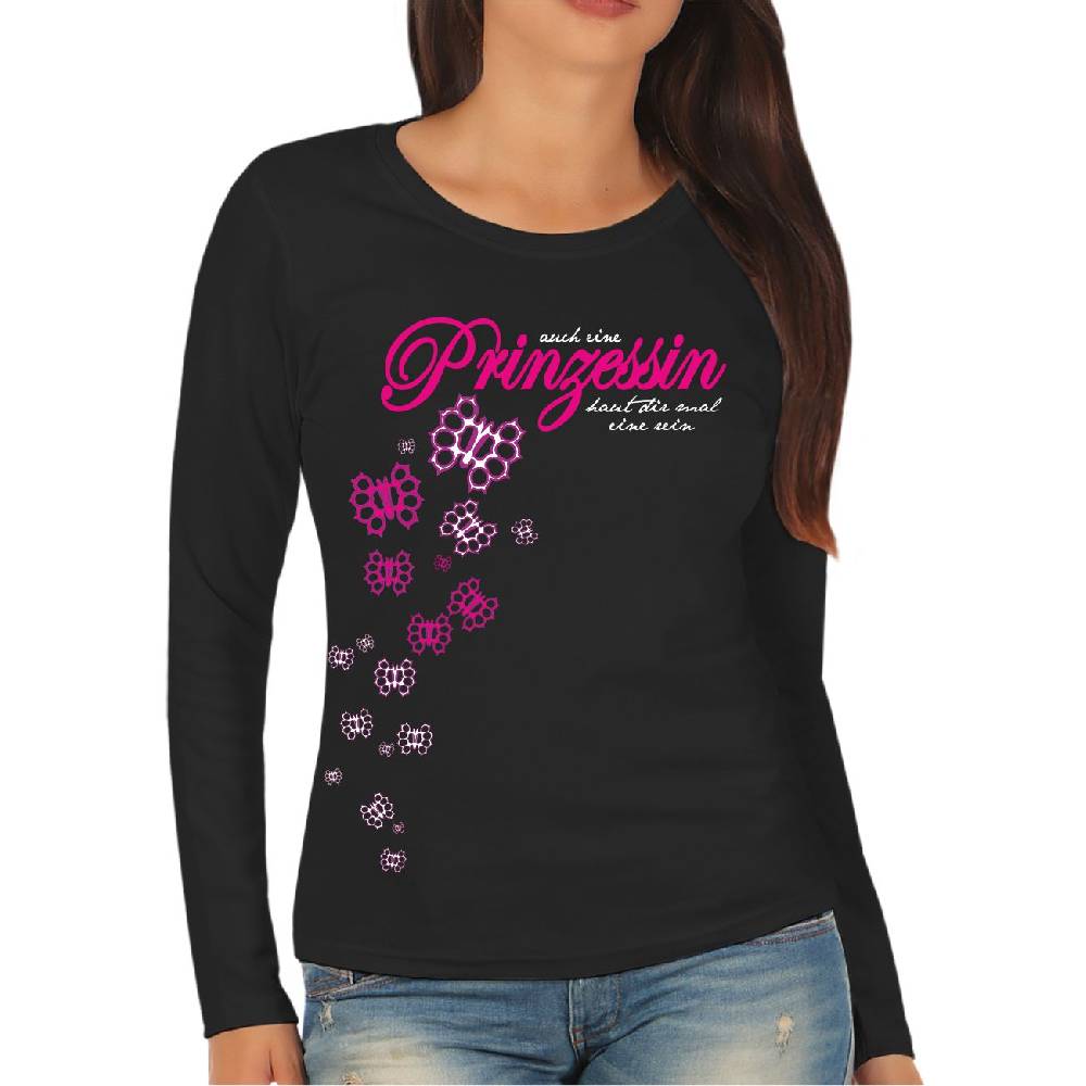 Spass Kostet Frauen Longsleeve Auch eine Prinzessin haut dir mal eine rein