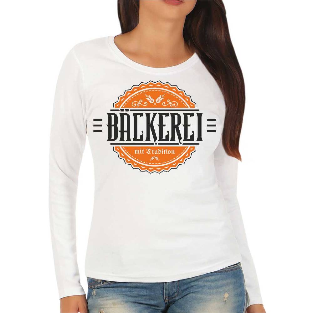 Spass Kostet Frauen Longsleeve Bäckerei Mit Tradition