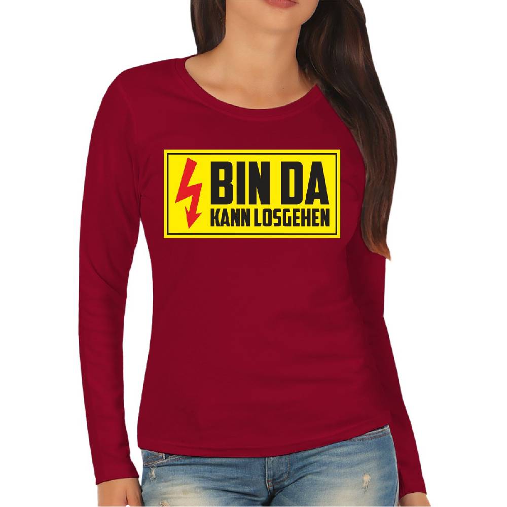 Spass Kostet Frauen Longsleeve Bin da kann losgehen