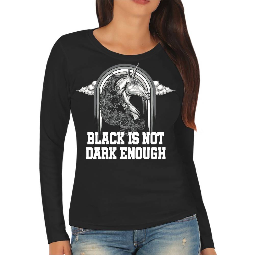 Spass Kostet Frauen Longsleeve Black is not dark enough