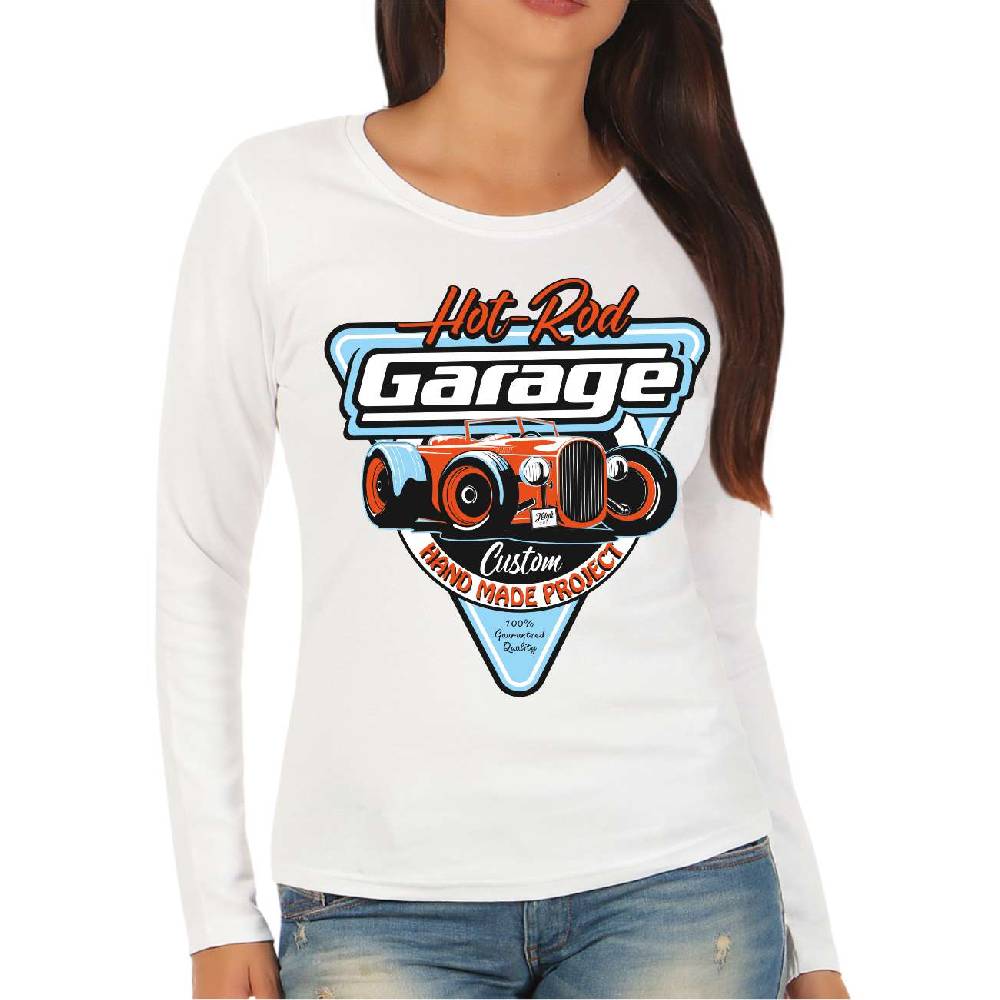 Spass Kostet Frauen Longsleeve Hot rod Garage Handmade Custom