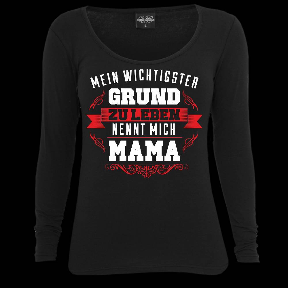 Spass Kostet Frauen Longsleeve Mein Grund zu leben nennt mich MAMA