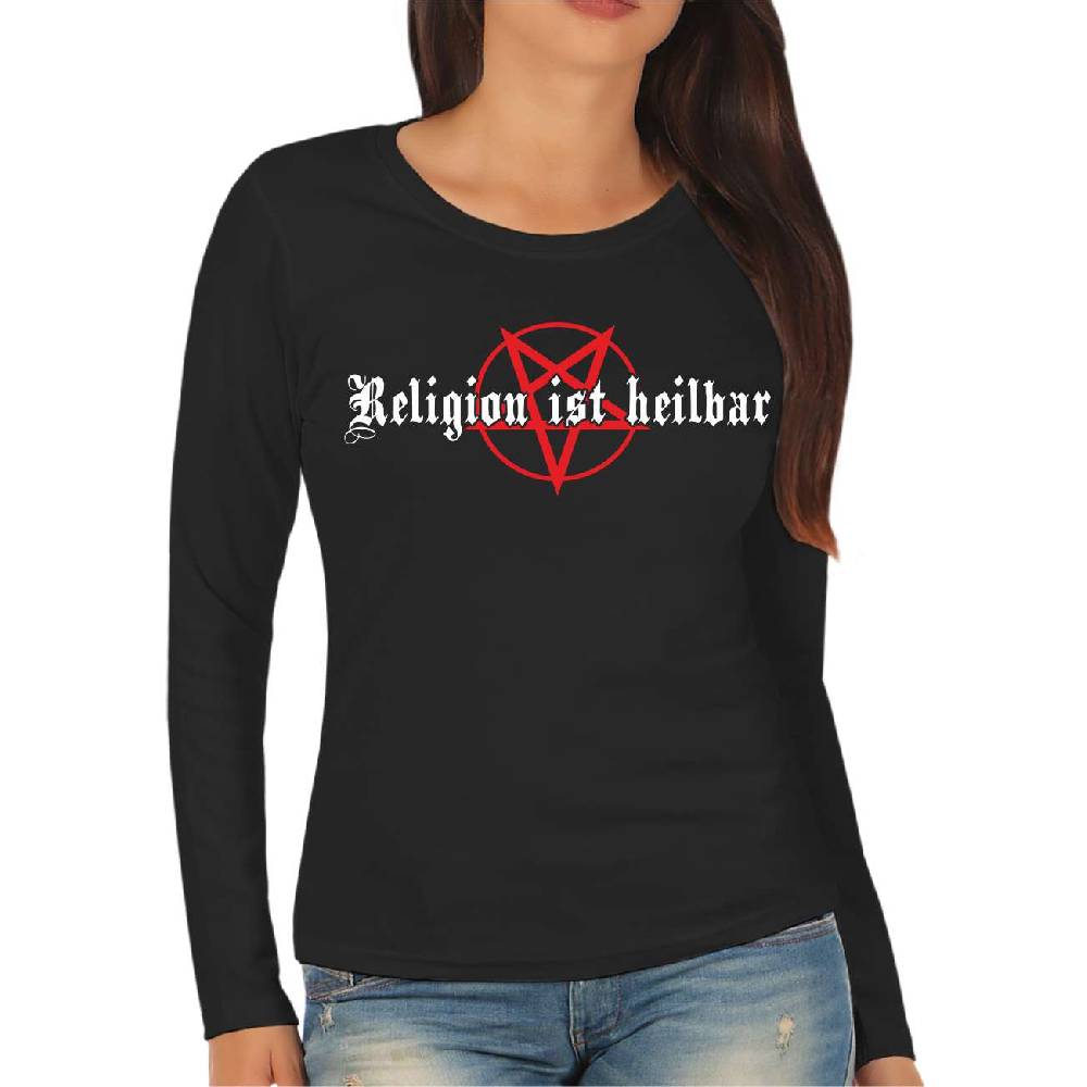 Spass Kostet Frauen Longsleeve Religion ist heilbar