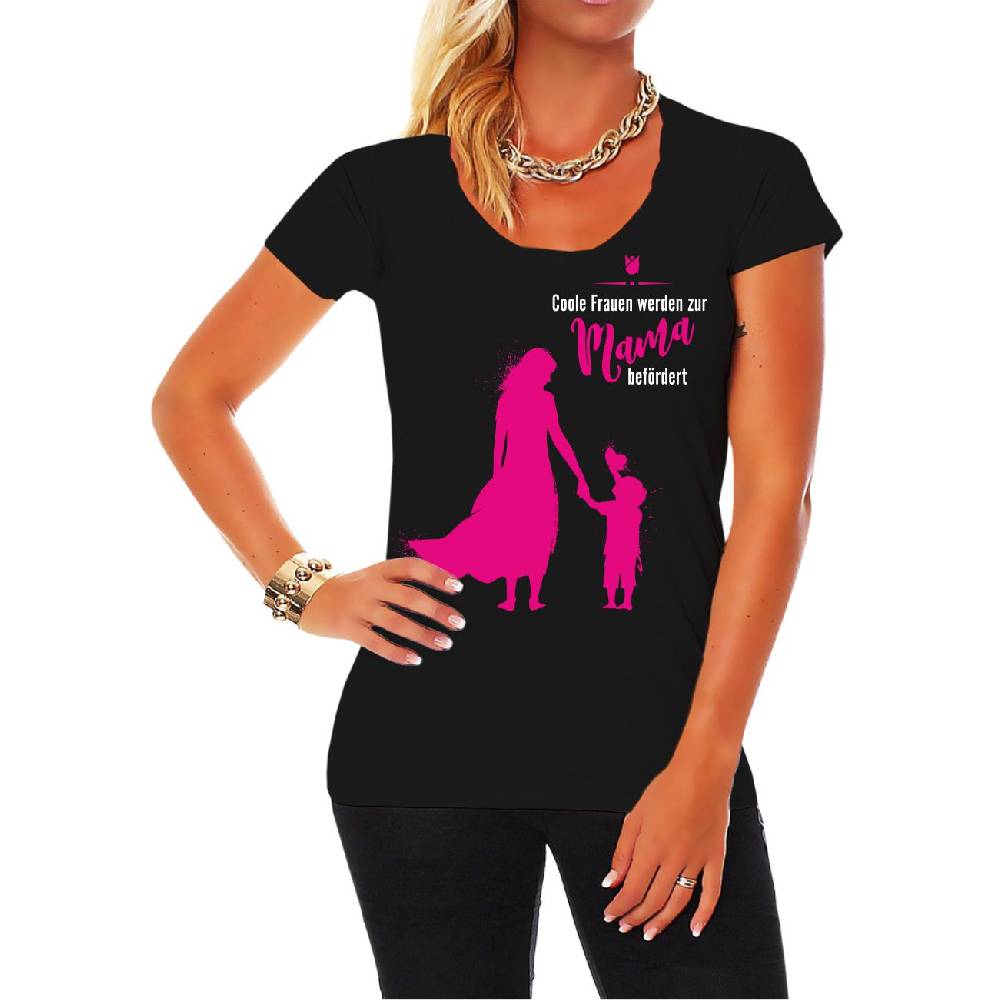 Spass Kostet Frauen Shirt Coole Frauen werden zur MAMA befördert