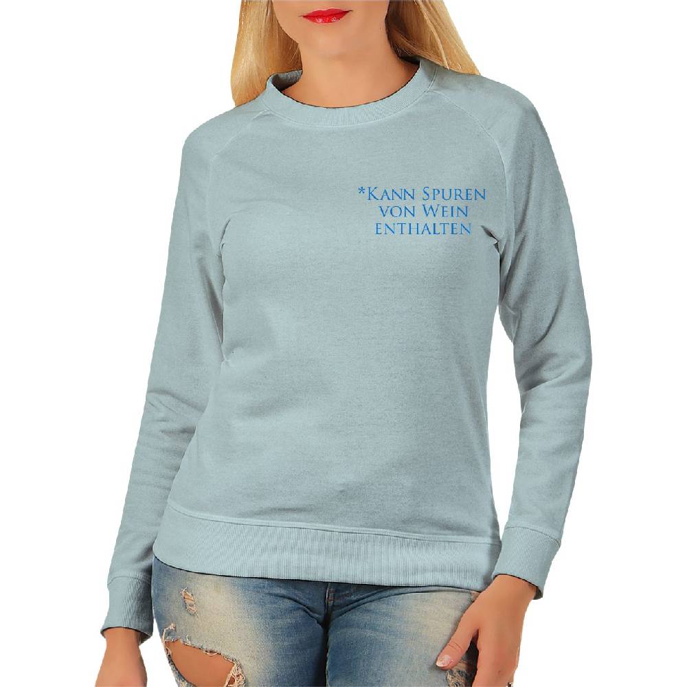 Spass Kostet Frauen Sweatshirt Kann Spuren von Wein enthalten