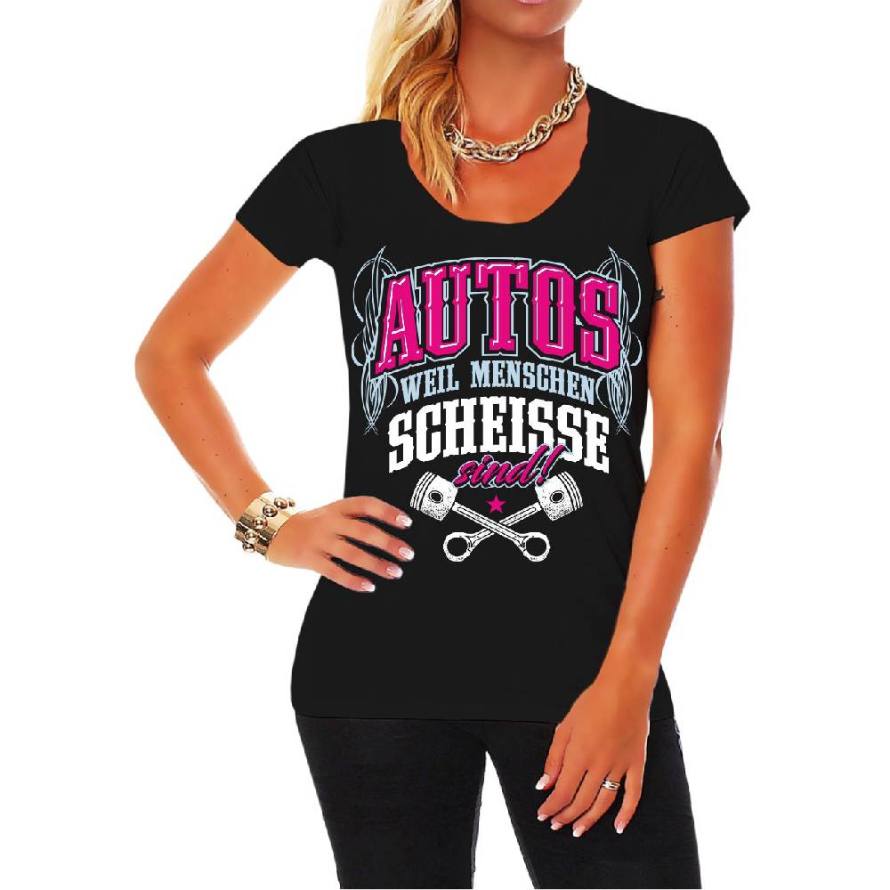 Spass Kostet Frauen T-Shirt Autos weil Menschen Scheisse sind
