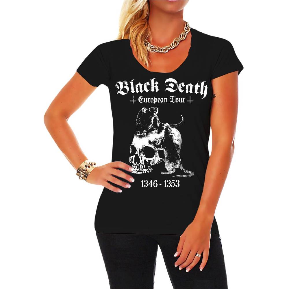 Spass Kostet Frauen T-Shirt Der schwarze Tod DIE PEST Europa Tour