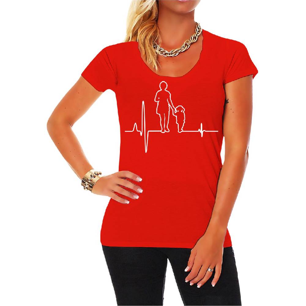 Spass Kostet Frauen T-Shirt Herzschlag Mama Tochter