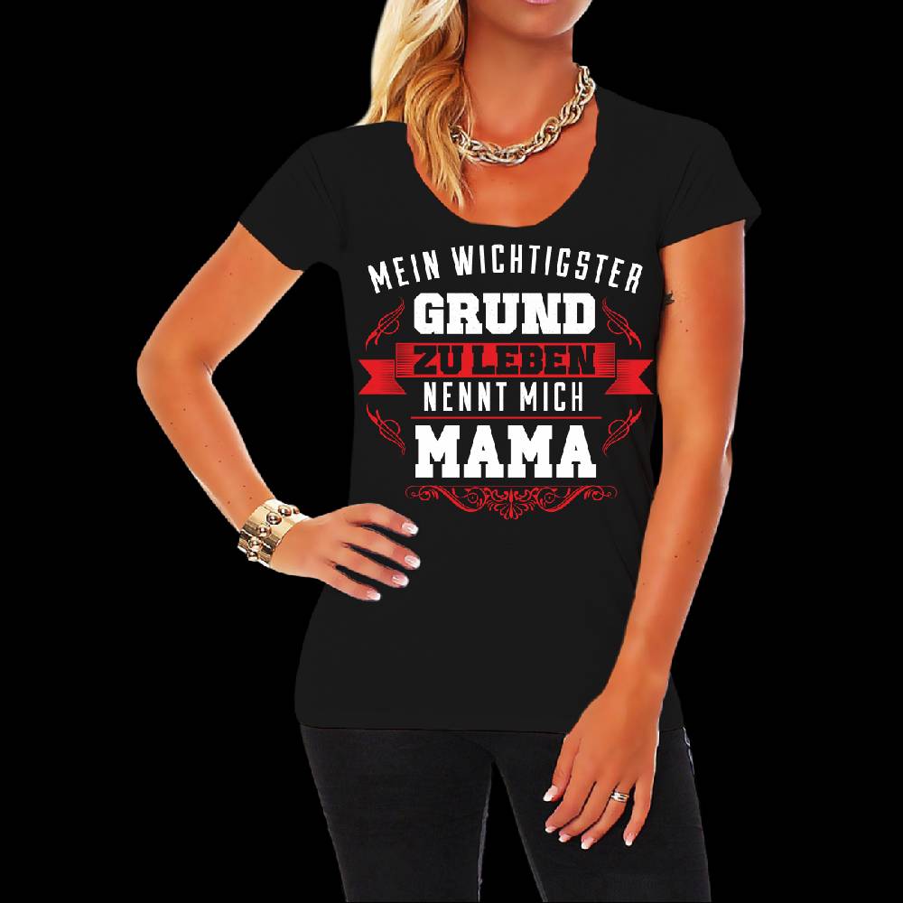 Spass Kostet Frauen T-Shirt Mein Grund zu leben nennt mich MAMA