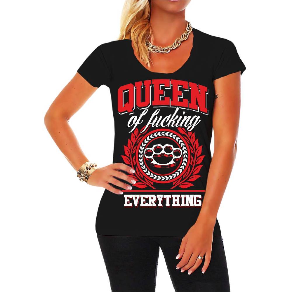 Spass Kostet Frauen T-Shirt Queen of fucking everything