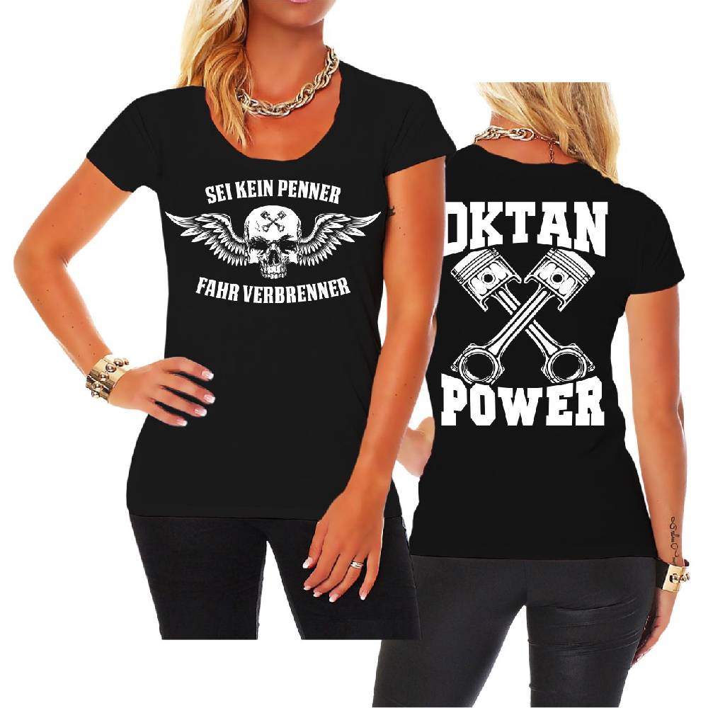 Spass Kostet Frauen T-Shirt Sei kein Penner fahr Verbrenner