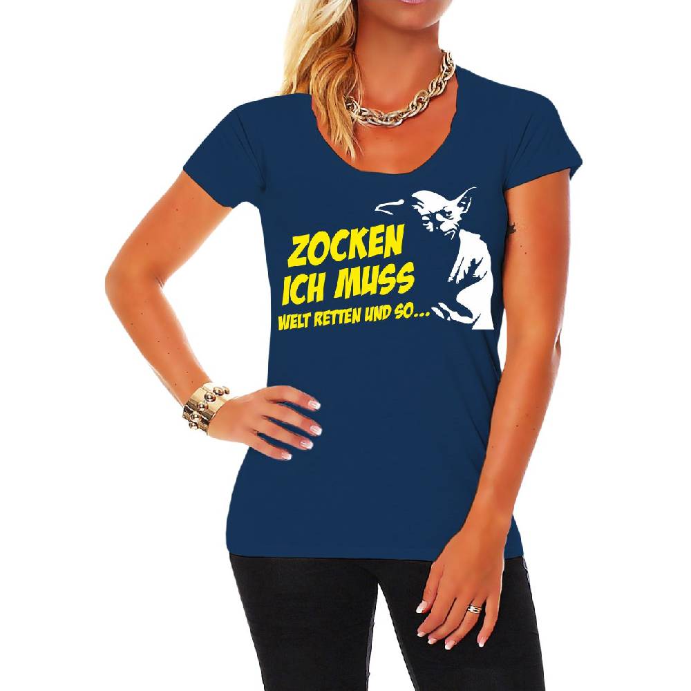 Spass Kostet Frauen T-Shirt Zocken ich muss Welt retten und so