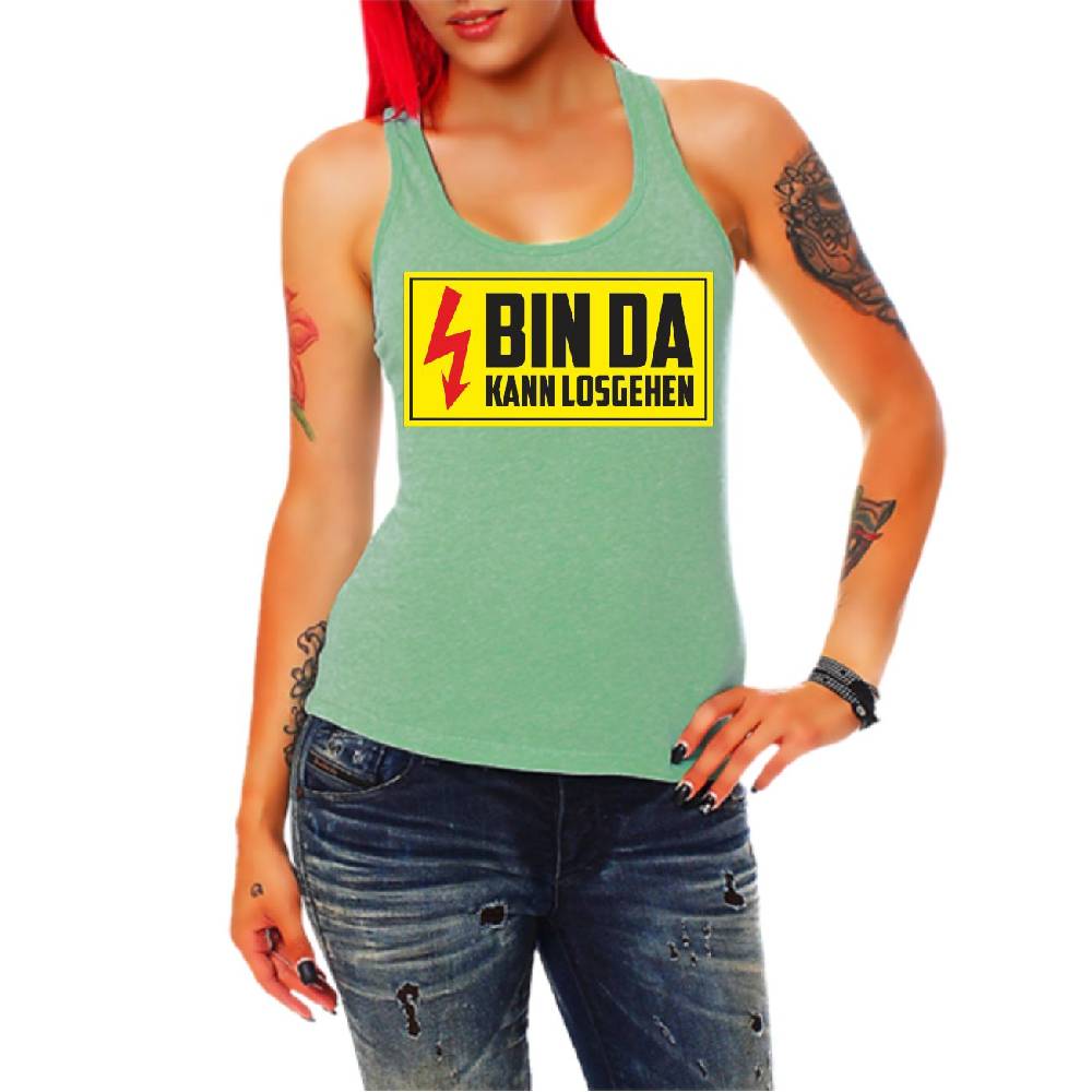 Spass Kostet Frauen Trägershirt Bin da kann losgehen