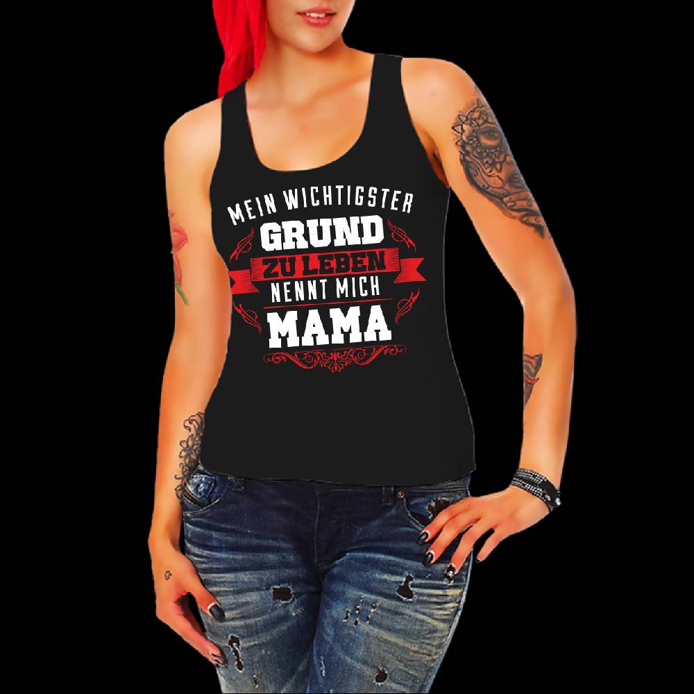 Spass Kostet Frauen Trägershirt Mein Grund zu leben nennt mich MAMA