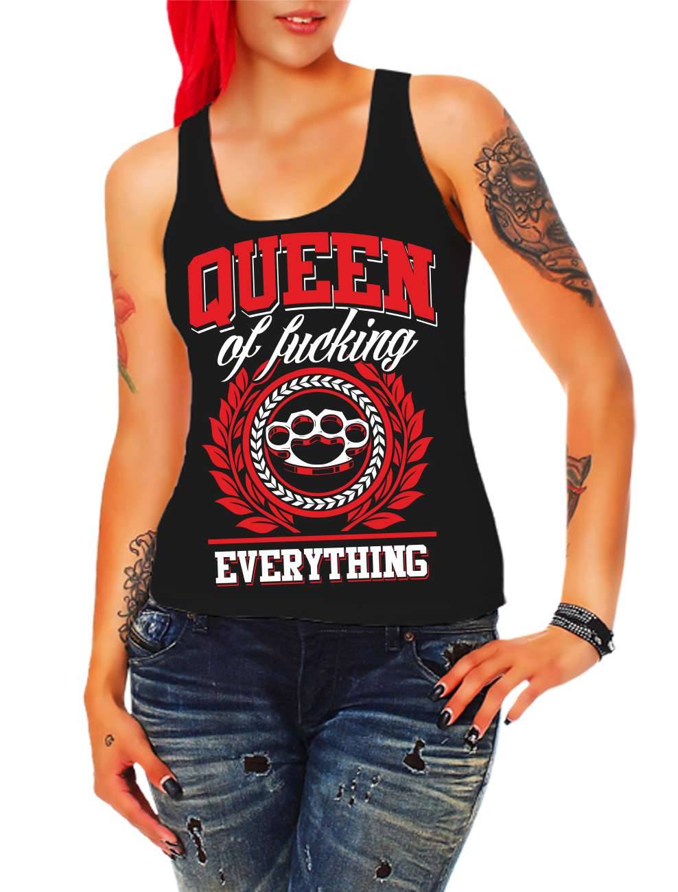 Spass Kostet Frauen Trägershirt Queen of fucking everything