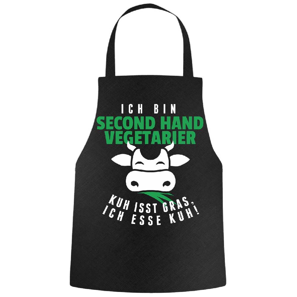 Spass Kostet Grillschürze Sprüche Second Hand Vegetarier Kuh isst Gras ich esse Kuh