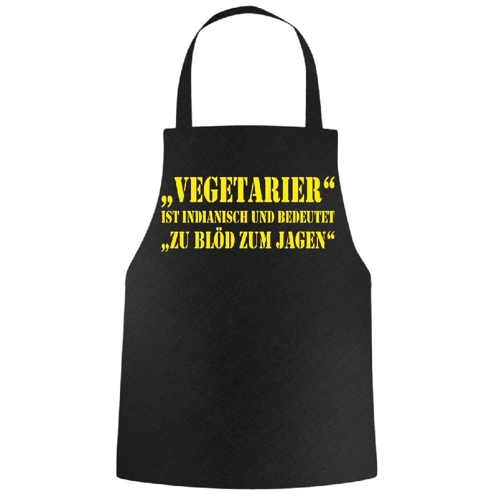Spass Kostet Grillschürze Sprüche Vegetarier - zu Blöd zum Jagen
