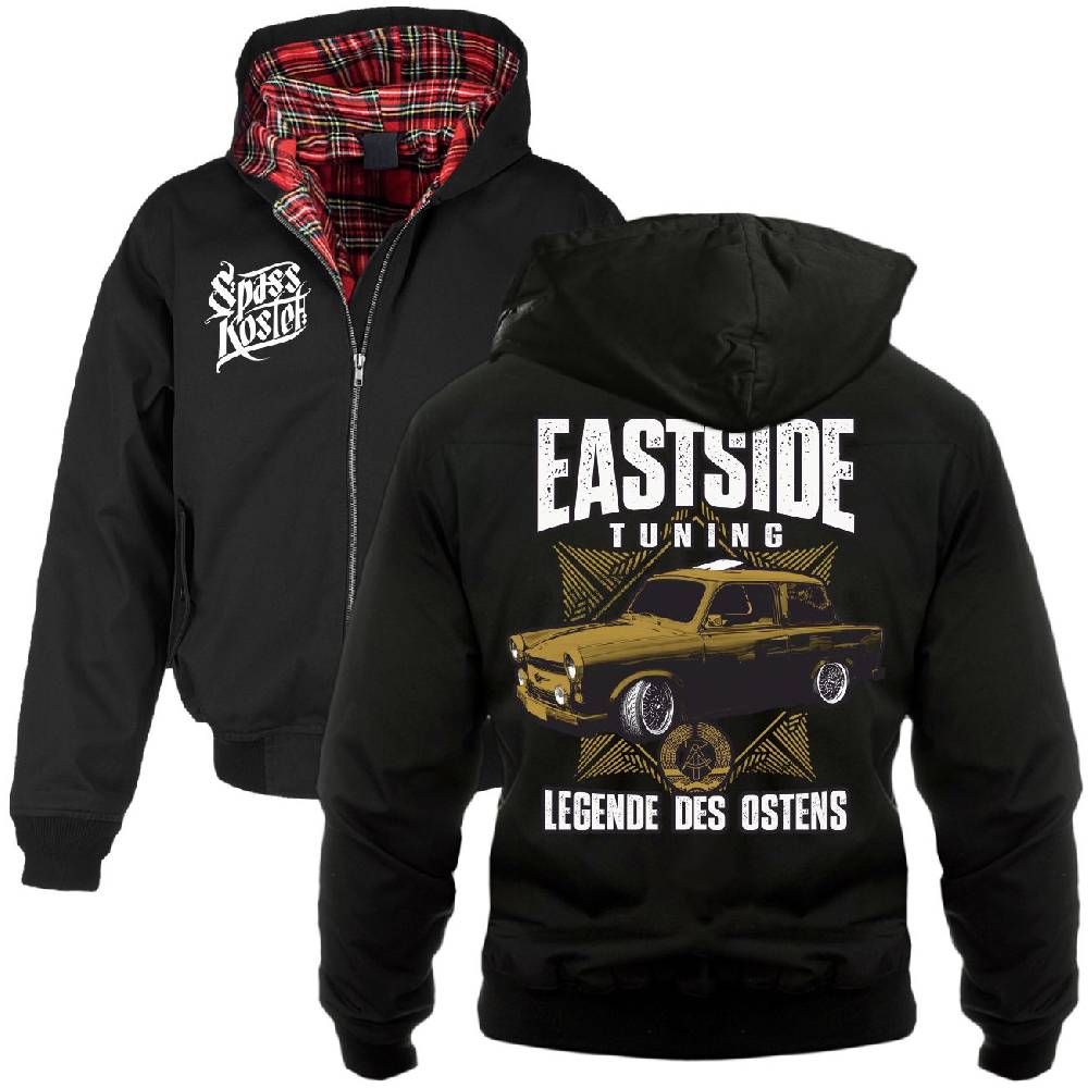 Spass Kostet Harrington Jacke mit Kapuze DDR Eastside Tuning Legende des Ostens