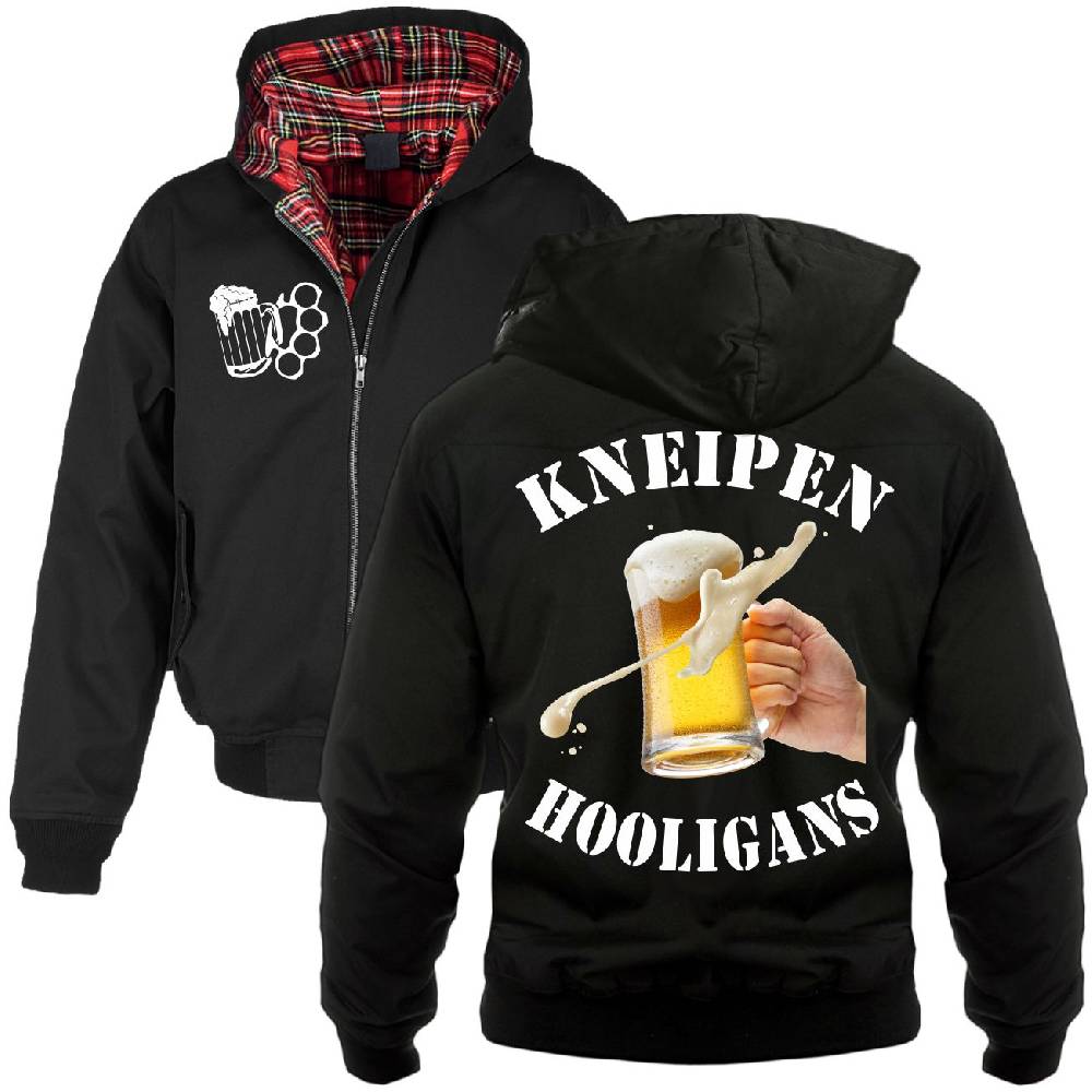 Spass Kostet Harrington Jacke mit Kapuze Kneipenhooligans