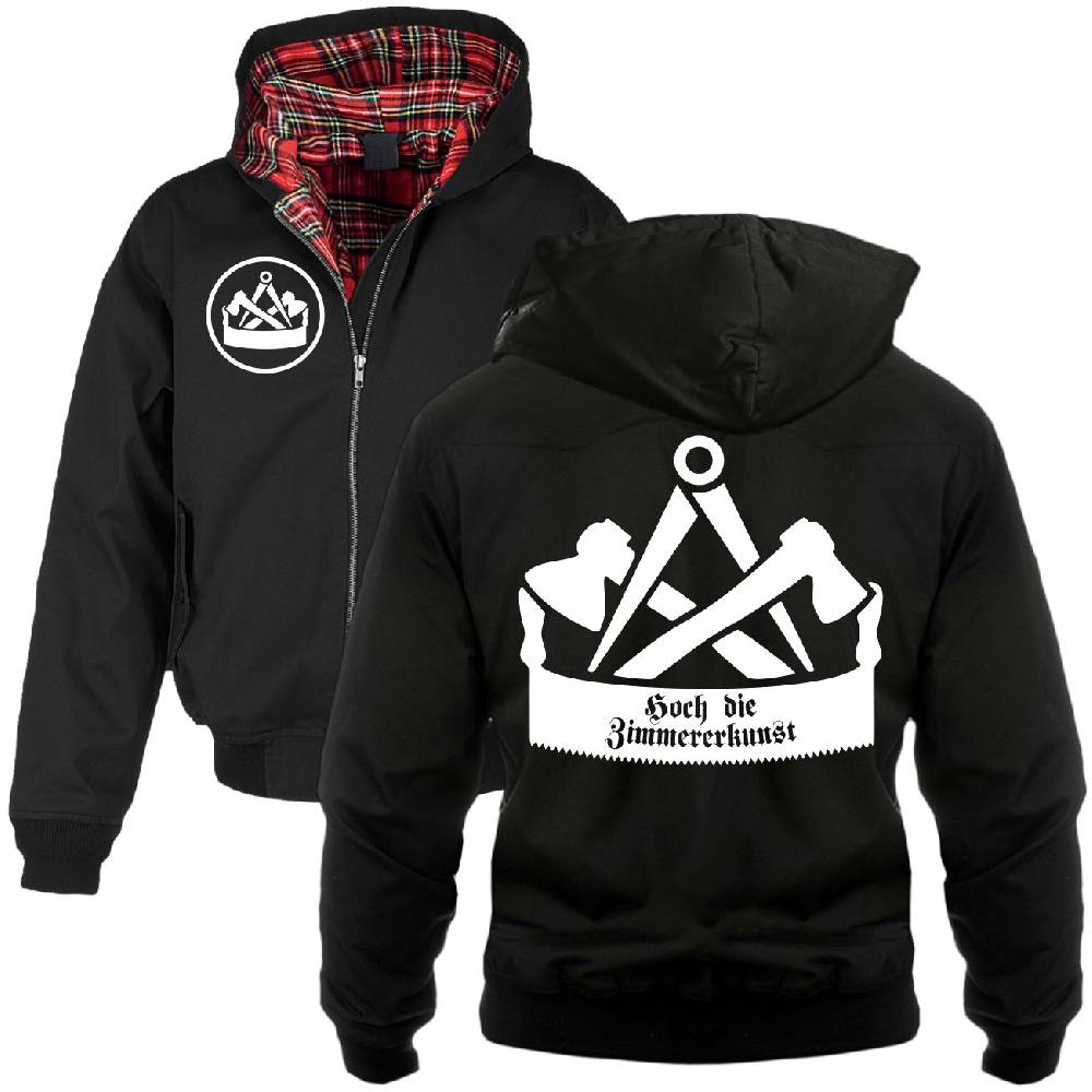 Spass Kostet Harrington Jacke mit Kapuze Zimmermann Hoch die Zimmererkunst