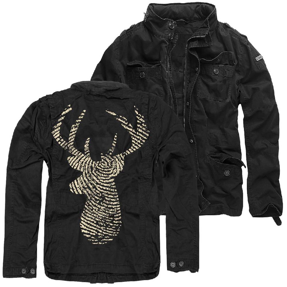 Spass Kostet Herren Army Vintage Jacke Sommer Herbst Hirsch Zeitlos