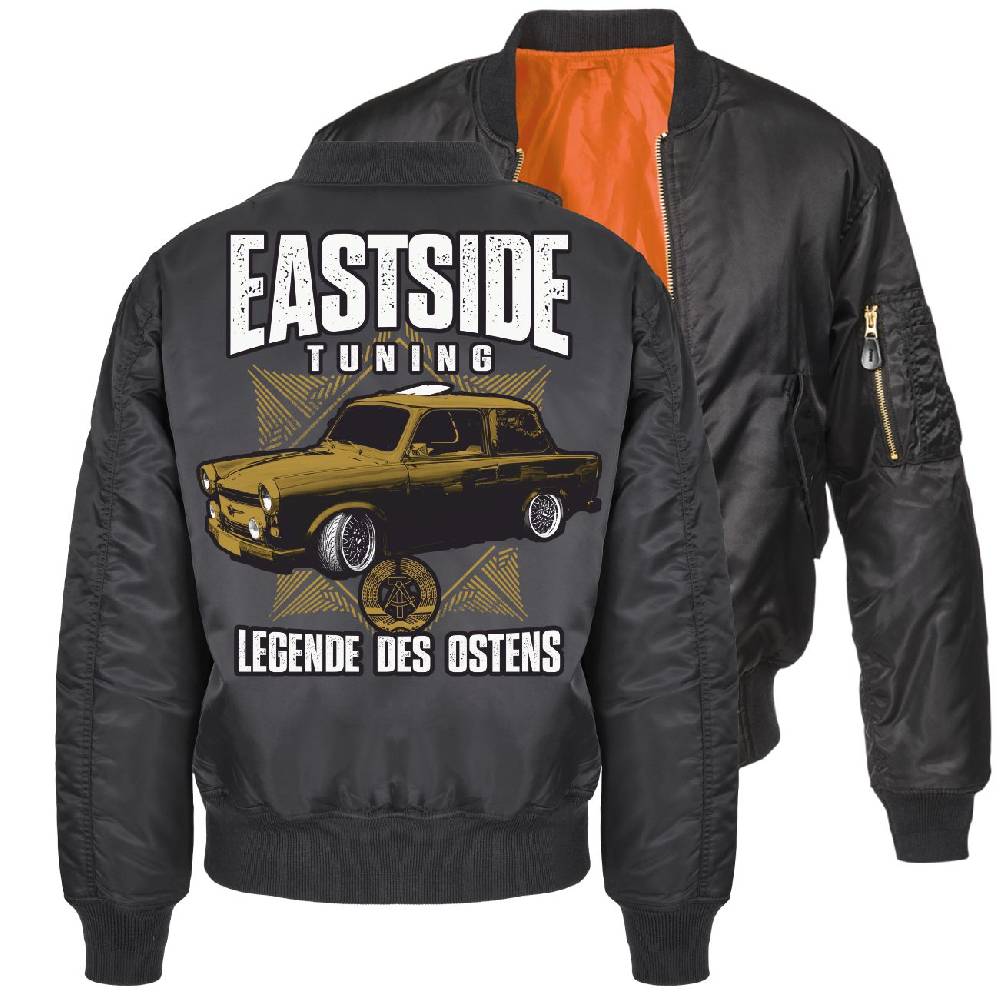 Spass Kostet Herren Bomberjacke Pilotenjacke DDR Eastside Tuning Legende des Ostens