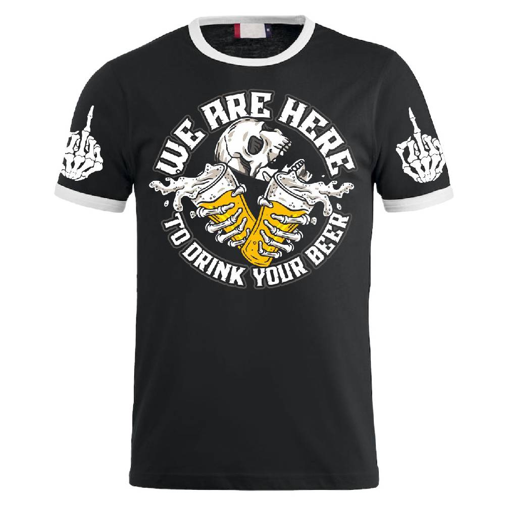 Spass Kostet Herren TShirt DRINK your BEER Hardcore Fun