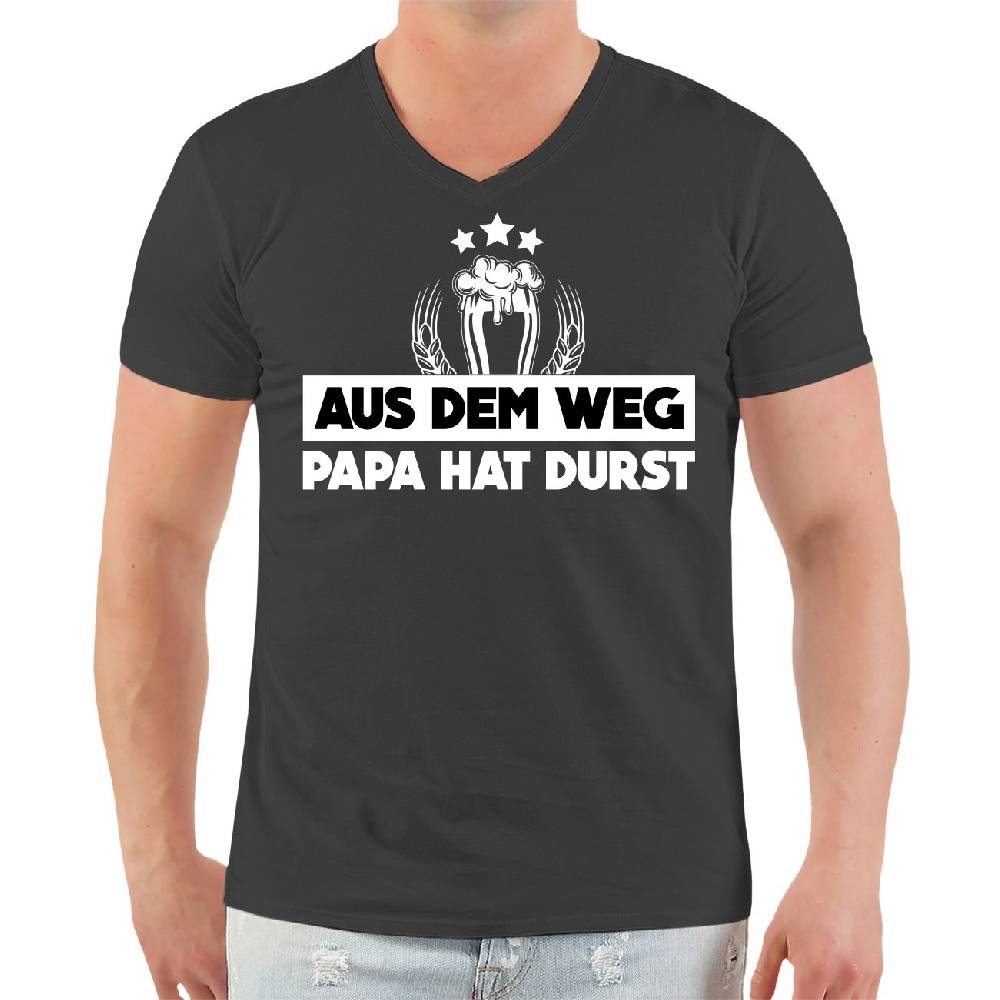Spass Kostet Herren VNECK TShirt Aus dem Weg PAPA HAT DURST Spass Kostet Herren VNECK TShirt Aus dem Weg PAPA HAT DURST