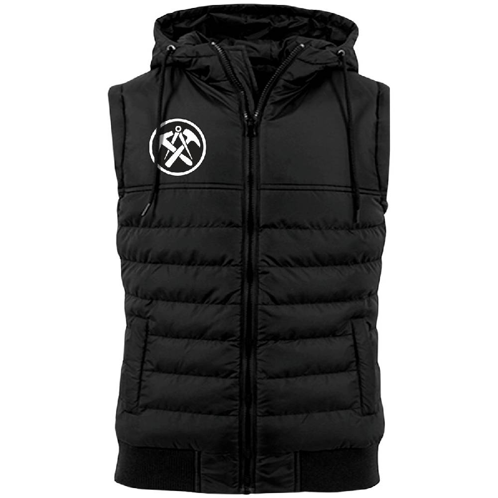 Spass Kostet Herren warme Weste mit Kapuze Dachdecker