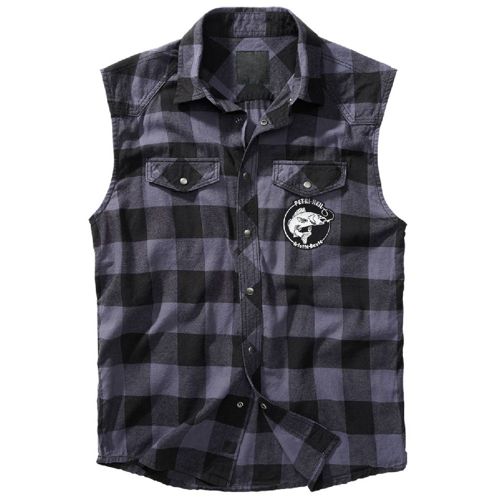 Spass Kostet Holzfäller Hemd als Weste Angler Petri Heil und fette Beute