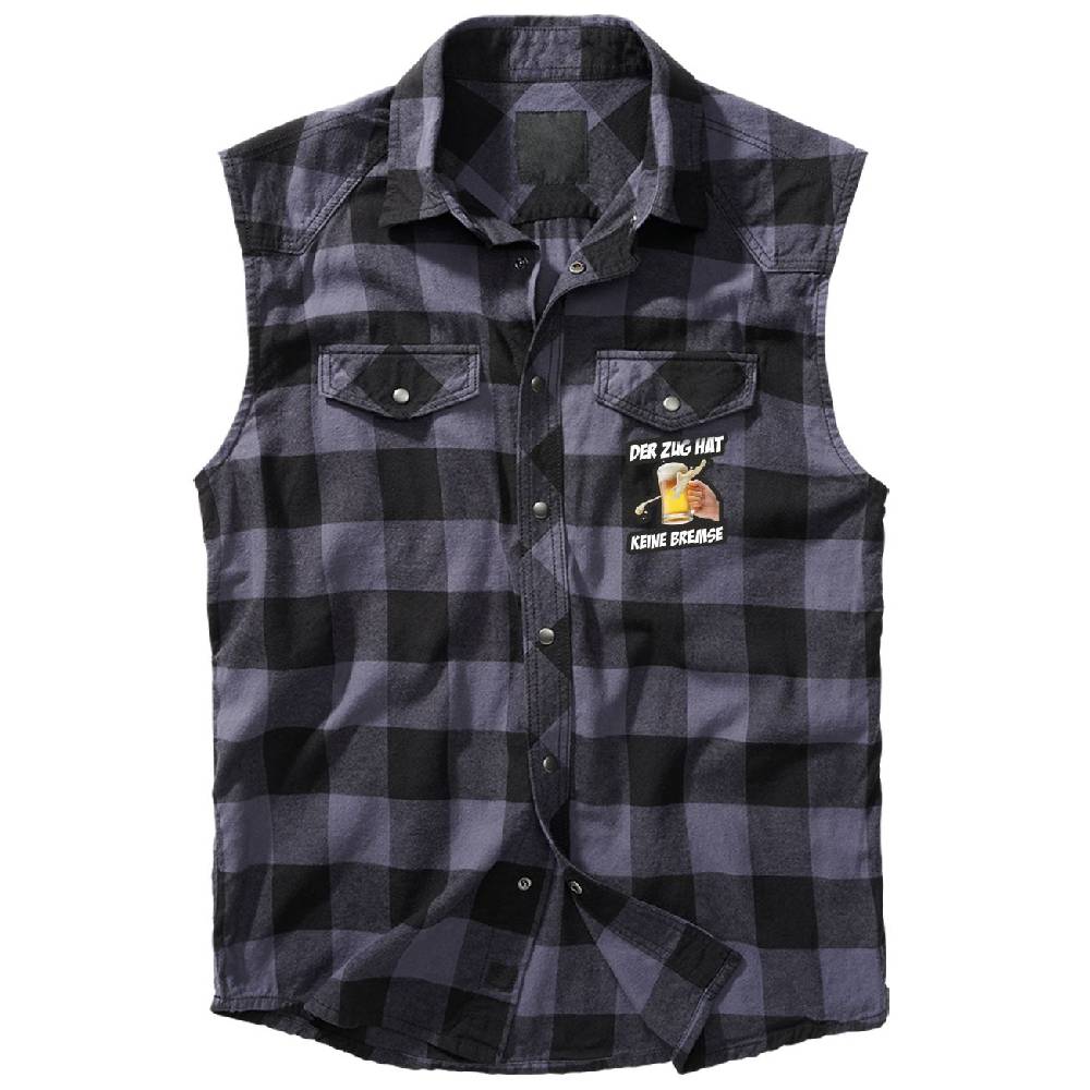 Spass Kostet Holzfäller Hemd als Weste Der Zug hat keine Bremse
