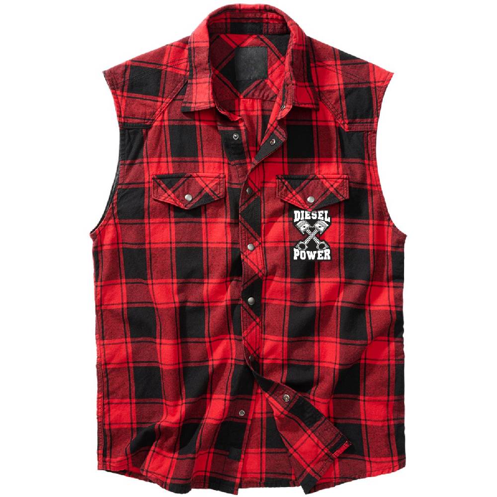 Spass Kostet Holzfäller Hemd als Weste DIESEL POWER