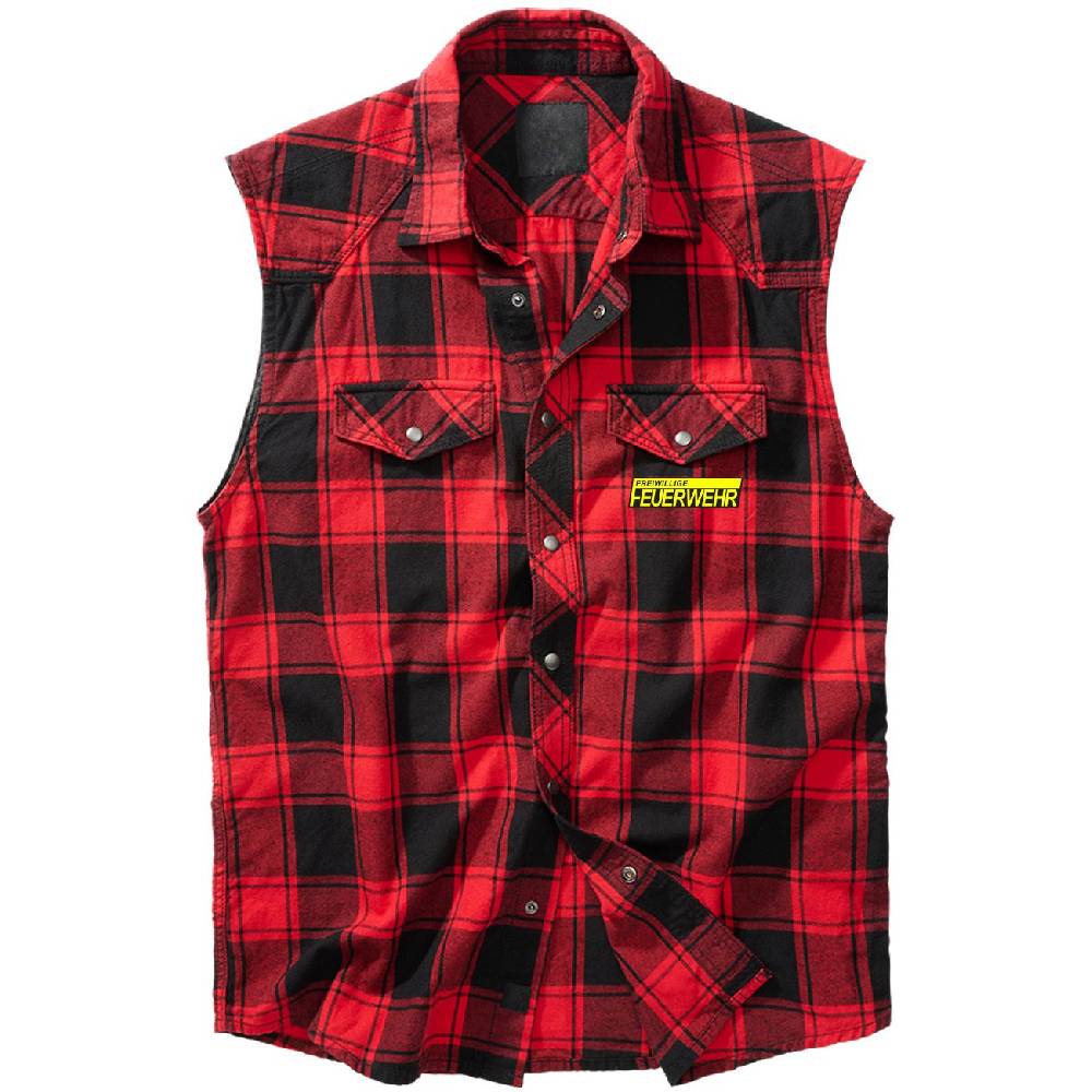 Spass Kostet Holzfäller Hemd Als Weste Freiwillige Feuerwehr