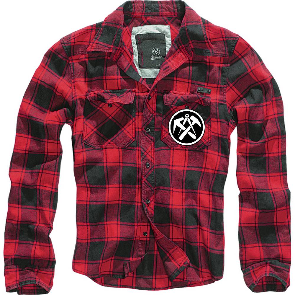 Spass Kostet Holzfällerhemd Kariert Hemd Mit Aufnäher Dachdecker Größe S Bis 7XL