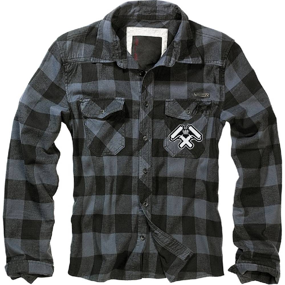 Spass Kostet Holzfällerhemd Kariert Hemd Mit Aufnäher Maler