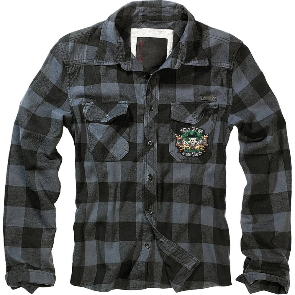 Spass Kostet Holzfällerhemd kariert Hemd mit Aufnäher The Boys are Back