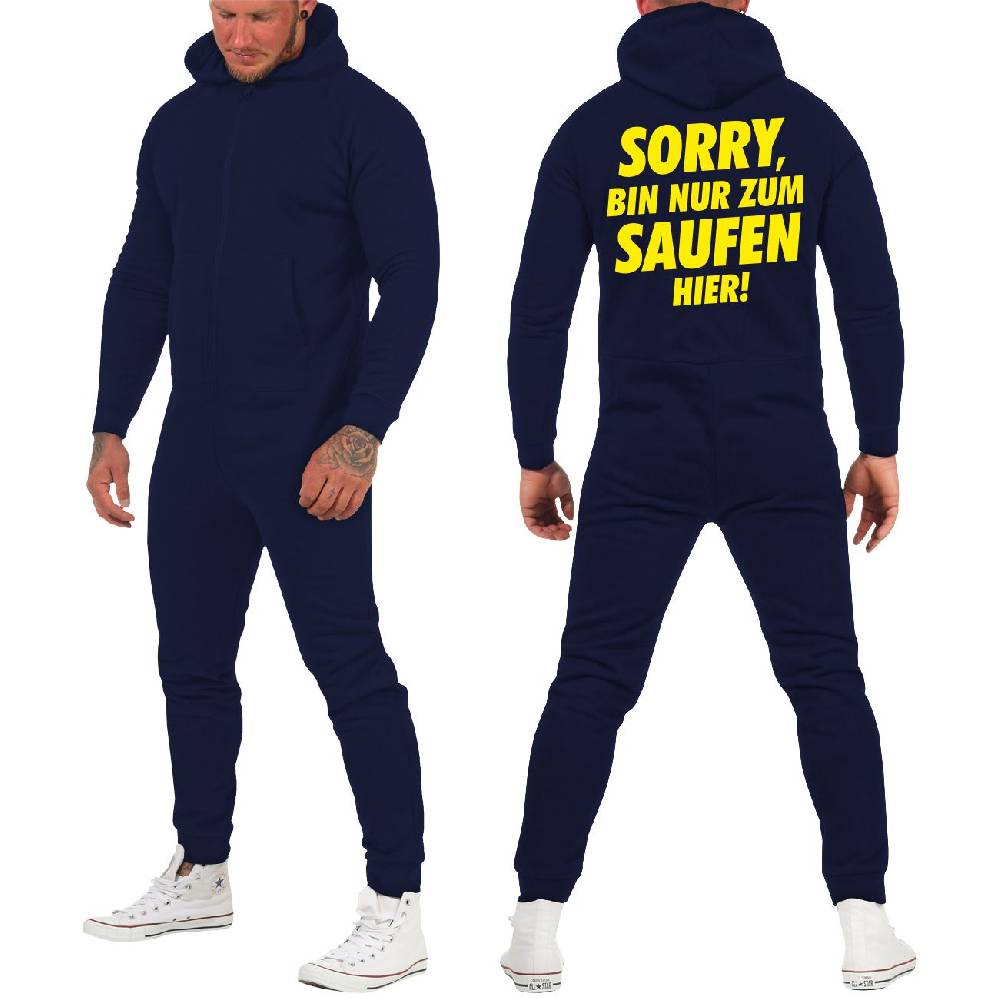 Spass Kostet Jogginganzug Jumpsuit Sorry bin nur zum SAUFEN hier