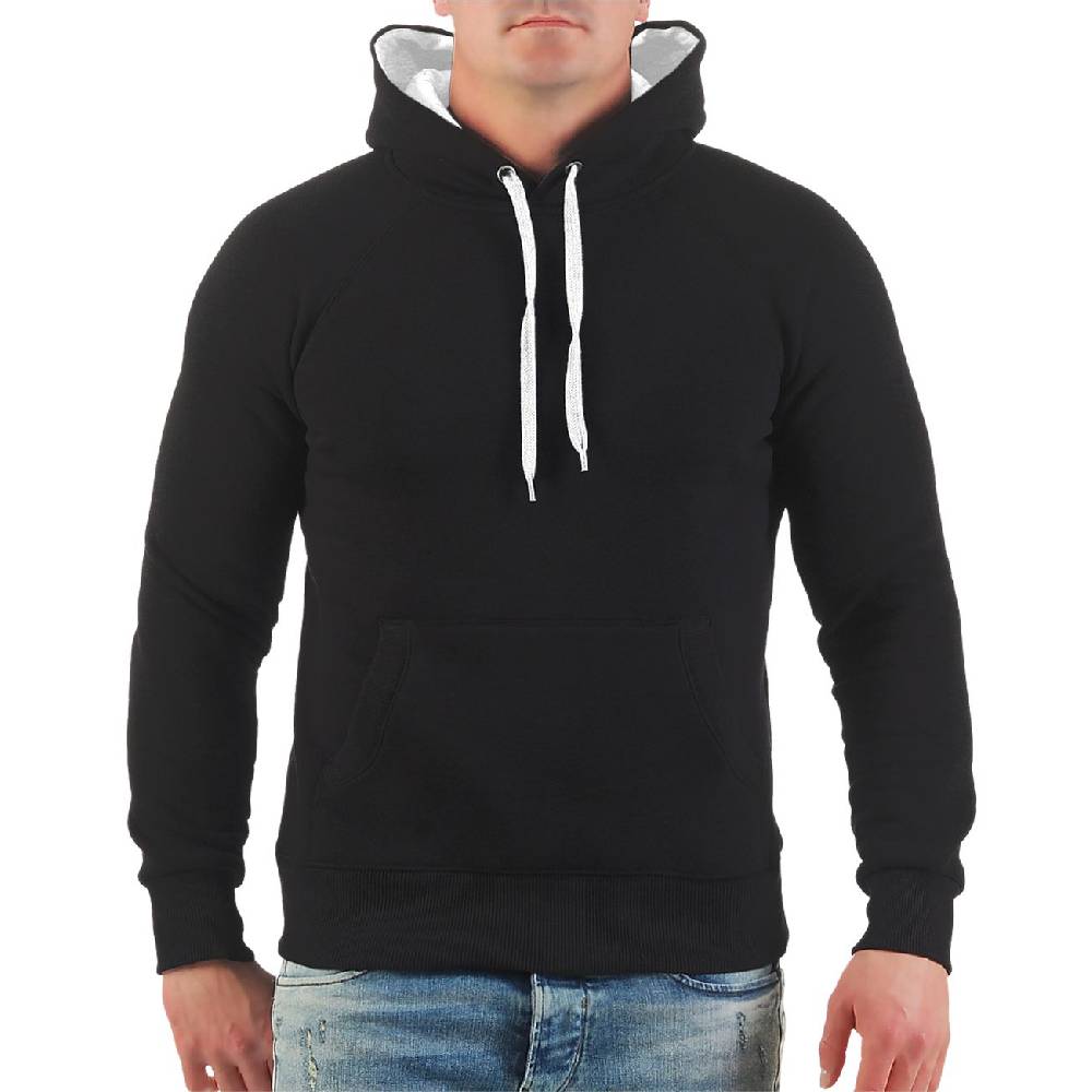 Spass Kostet Kapuzenpullover Hoodie schwarz weisse Kapuze Kordeln Grösse S bis XXXL