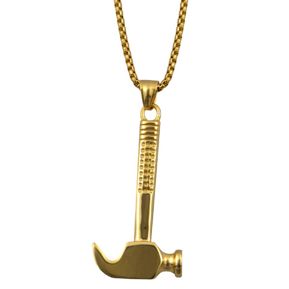 Spass Kostet Kette mit Anhänger Zimmermann Dachdecker limitiert in GOLD