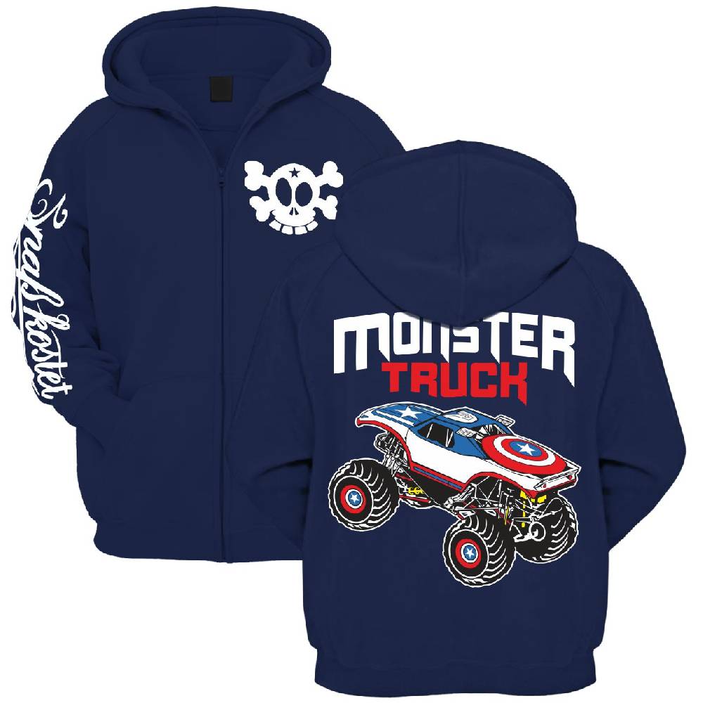 Spass Kostet Kinder Kapuzenjacke Jungs Motiv Monstertruck