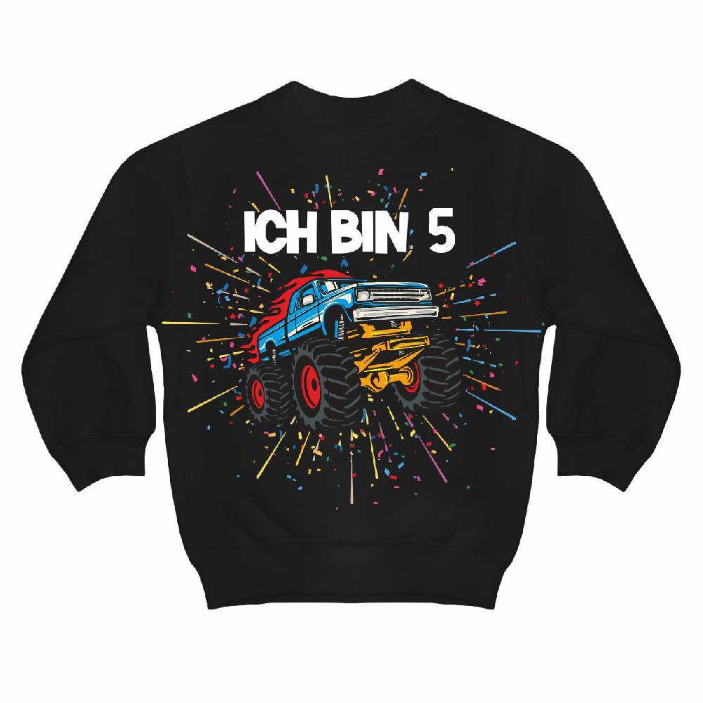 Spass Kostet Kinder Pullover Monstertruck Motive Ich bin 5 Jahre