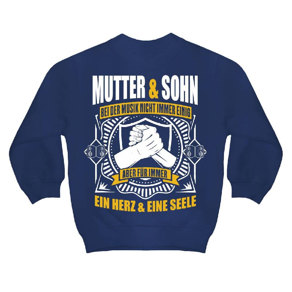 Spass Kostet Kinder Pullover Mutter Sohn Bei Musik nicht immer einig