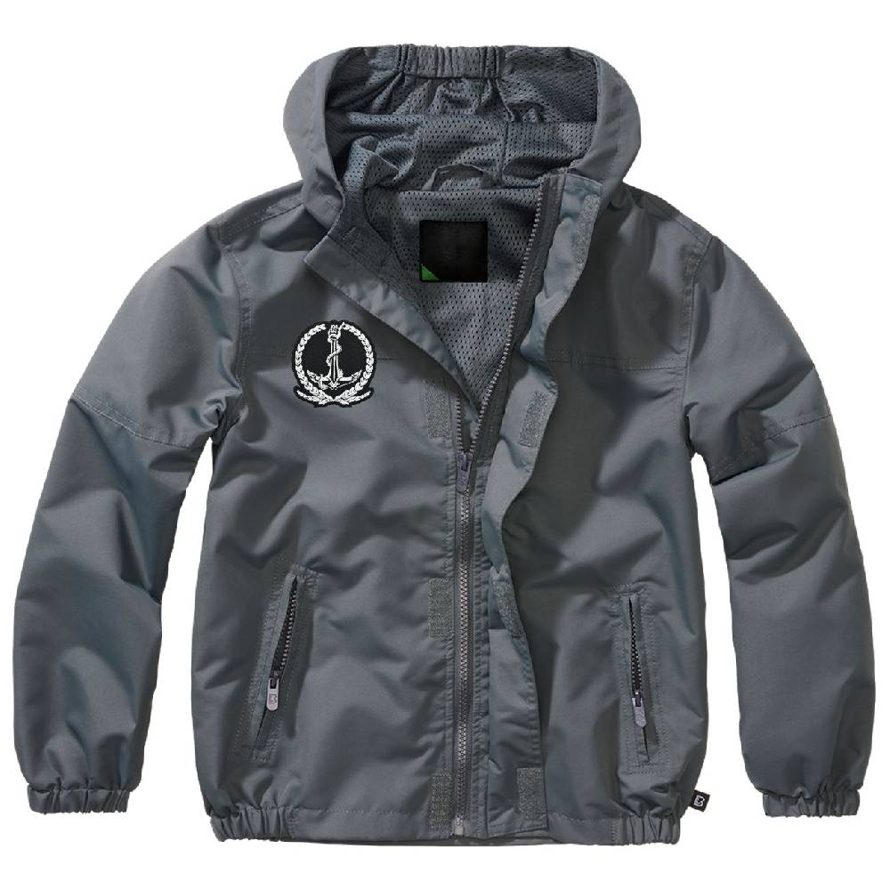 Spass Kostet Kinder Sommer Regenjacke Windbreaker Hafen und Anker Größe 122 cm bis 176 cm