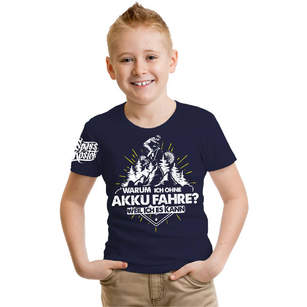 Spass Kostet Kinder T-Shirt Fahrrad Bike Ohne Akku weil ich es kann